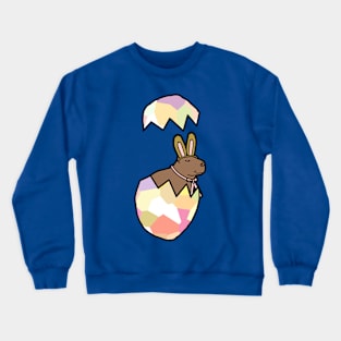 Capybara in Bunny Ears Funny Easter Egg Crewneck Sweatshirt